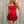 ALYCE Paris 40108 Red Liquid Satin Rosette Hem Mini Dress Alyce Paris 
