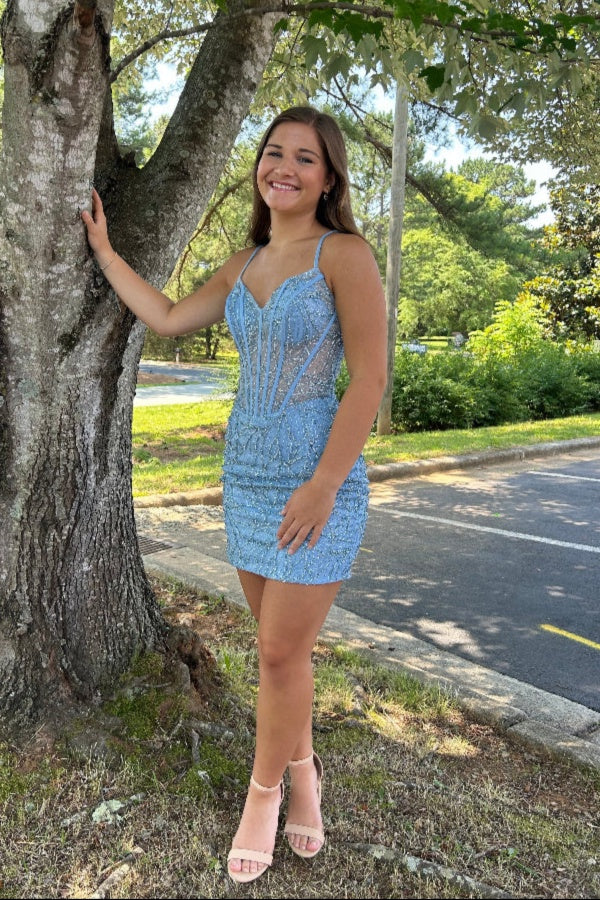 ALYCE Paris 4862 Glitter Tulle Cocktail Dress