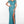 Alyce Paris 61389 Sequin Beaded Fringe Off the Shoulder Dress with Slit - Caribbean Teal or Cerise Pink