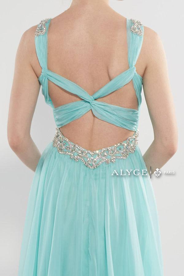 ALYCE Paris 35682 Blue Radiance Chiffon Dress Alyce Paris 