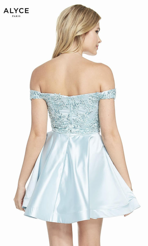 ALYCE Paris 3827 Ice Blue 2 Piece Cocktail Dress *FINAL SALE* Alyce Paris 