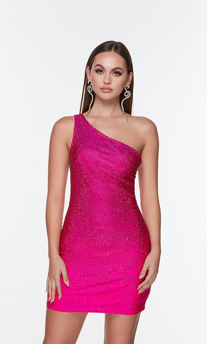 ALYCE Paris 4585 Fuchsia Fitted Cocktail Dress Formalwear Outlet ALYCE Paris 4585 Fuchsia Fitted Cocktail Dress Formalwear Outlet