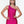 Alyce Paris 4585 Electric Fuchsia Power Jersey One Shoulder Cocktail Dress - Size 2