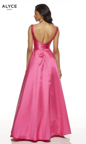 ALYCE Paris 60622 Raspberry Mikado A-Line Dress Alyce Paris 