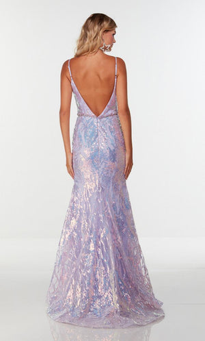 Alyce Paris 61090 Sequin Fit-n-Flare Dress Alyce Paris 