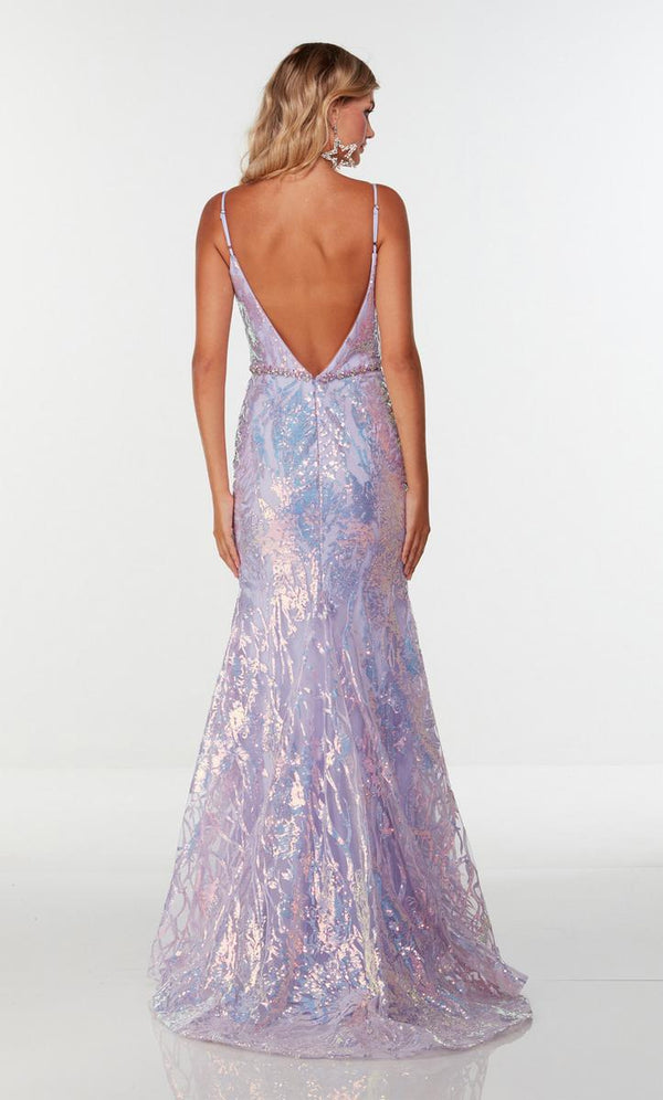 Alyce Paris 61090 Sequin Fit-n-Flare Dress Alyce Paris 