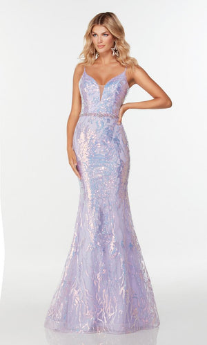 Alyce Paris 61090 Sequin Fit-n-Flare Dress Alyce Paris 
