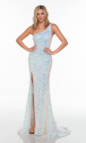 Alyce Paris 61114 Magic Opal Iridescent Sequin  Dress Alyce Paris 