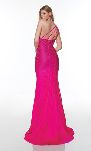 ALYCE Paris 61253 One Shoulder Fitted Jersey Dress Alyce Paris 