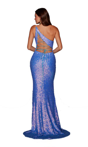 ALYCE Paris 61348 Fuchsia Fitted Sequin Dress Alyce Paris 