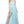 ALYCE Paris 61398 Blue Sequin A-Line Dress with Leg Slit