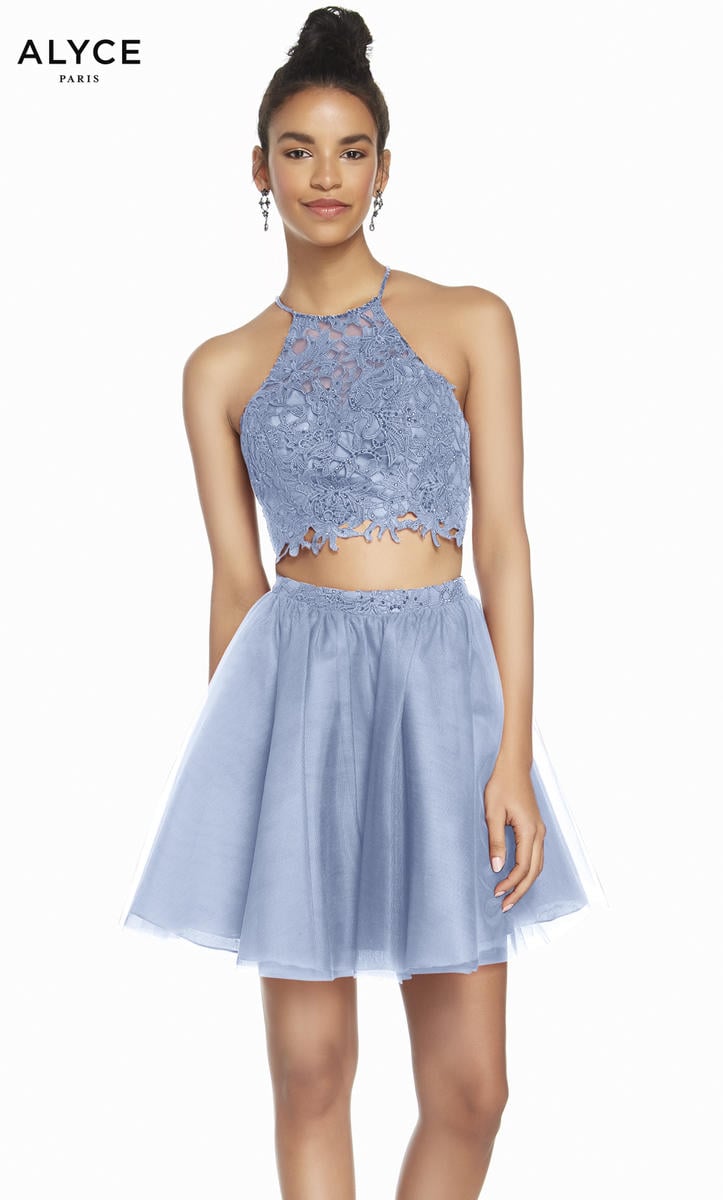 ALYCE Paris 3824 French Blue 2 Piece Cocktail Dress *FINAL SALE* Formalwear Outlet ALYCE Paris 3824 French Blue 2 Piece Cocktail Dress *FINAL SALE* Formalwear Outlet