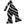 Charcoal, White and Black Striped Woven Self Tie Bow Tie TieOutlet.com 