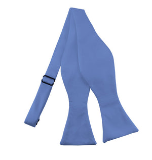 Steel Blue Bow Tie, Pocket Square & Lapel Pin Set Formalwear Outlet 