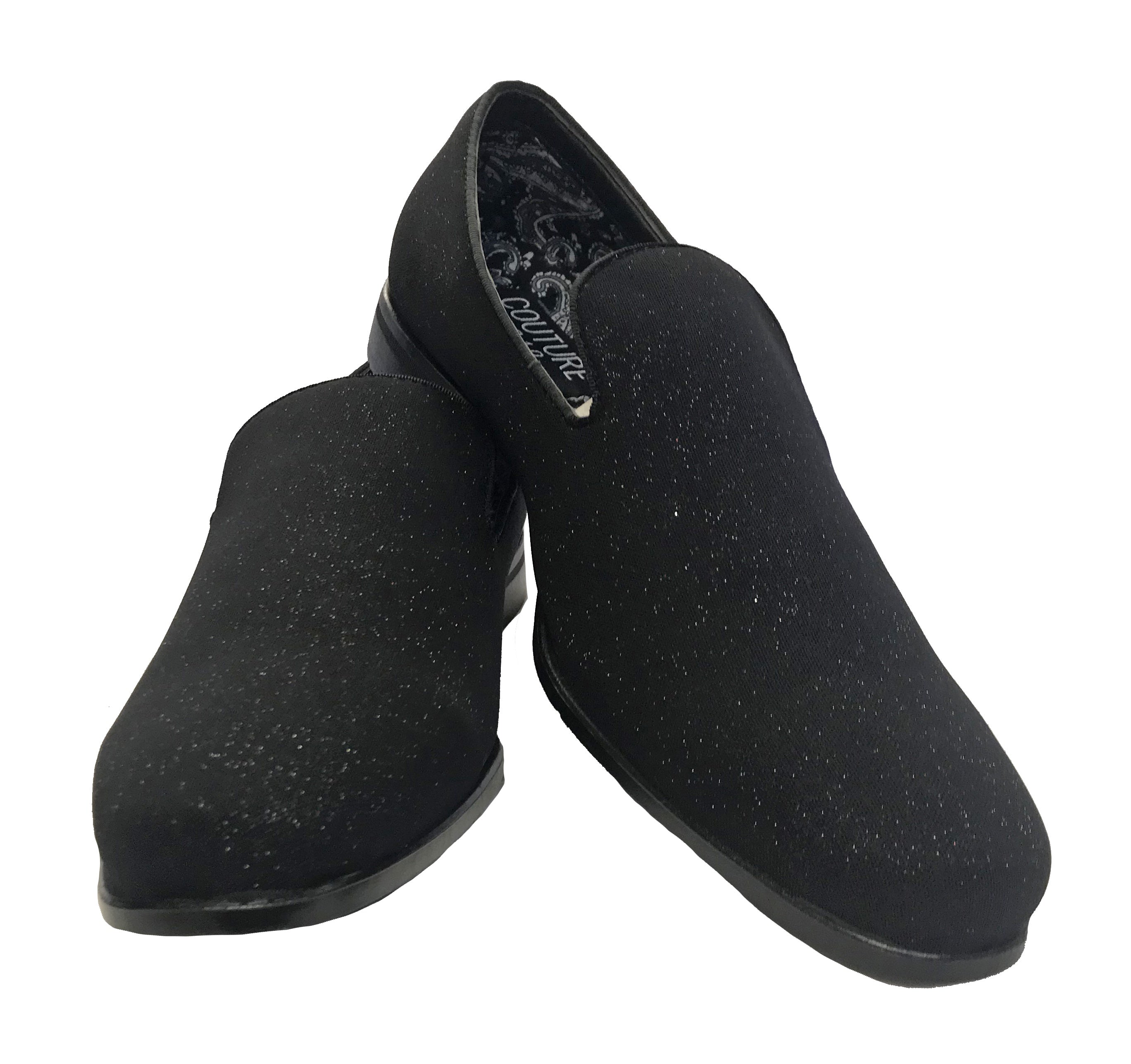 mens black glitter dress shoes Men's Black Glitter Shoes Loafers
