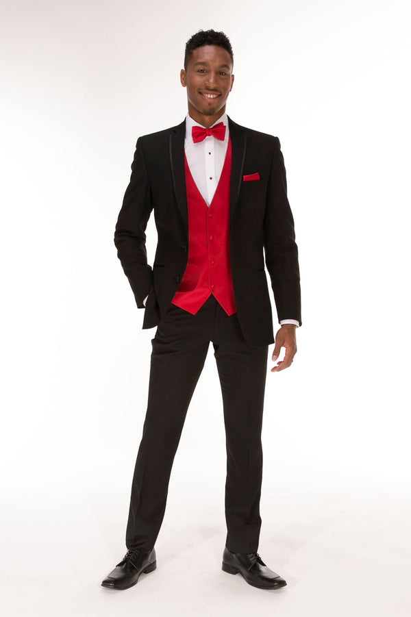 Black GiNovia Beckett Tuxedo Jacket ant Pants