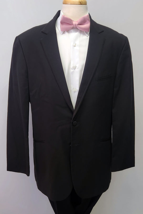 Black Connery Notch Lapel Tuxedo Jacket and Pants