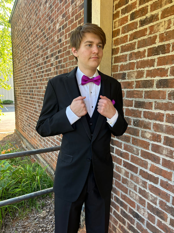 Black Allure Modern Fit Tuxedo by Jean Yves Jean Yves 