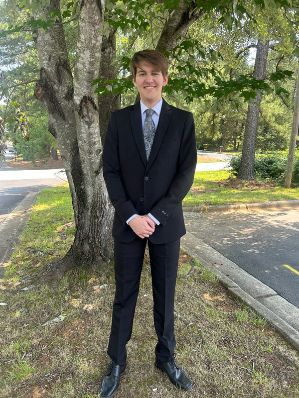 New Vitto Black 2 Piece Modern Fit Suit Vitto 