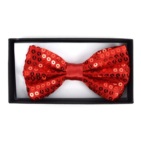New Burgundy  Sparkle Sequin 2.5" Bow Tie