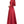 Cecilia Couture 1845 Burgundy Satin A-Line Dress with Lace Sleeves