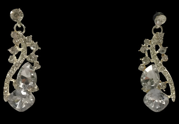 Crystal Silver Earrings CD6886