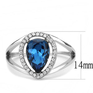 Crystal Montana Pear Cut Halo Ring Fashion Jewelry 