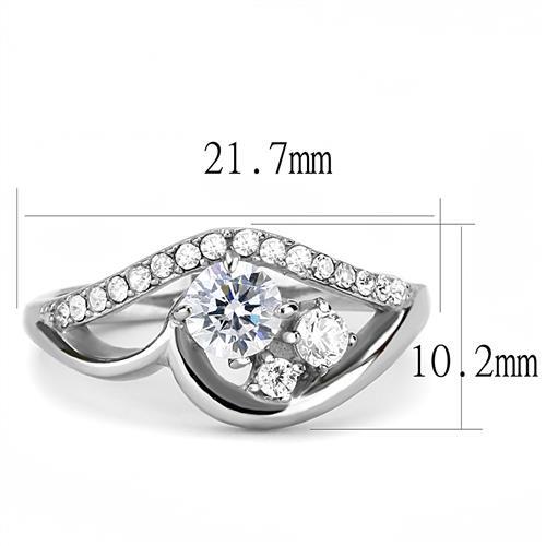 Cubic Zirconia Minimal Cluster Ring Fashion Jewelry 