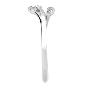 Modern Minimalist Cubic Zirconia Ring Fashion Jewelry 