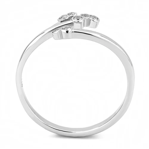Modern Minimalist Cubic Zirconia Ring Fashion Jewelry 