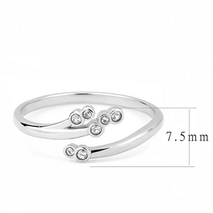 Modern Minimalist Cubic Zirconia Ring Fashion Jewelry 