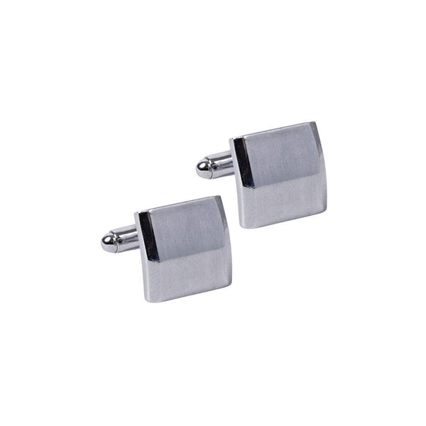 Silver Border Square Cufflinks Not specified 