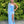 CLARISSE 810567 Iridescent Blue Sequin Sheath Dress with Slit and Detachable Cape