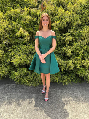 CLARISSE 30245 Off the Shoulder A-Line Cocktail Dress Clarisse Designs 