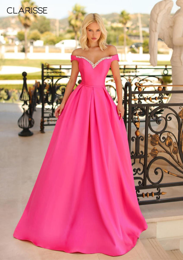 CLARISSE 8057 Off the Shoulder A-Line Dress Clarisse 