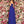 CLARISSE 8023 Cobalt Blue Chiffon Dress Clarisse 