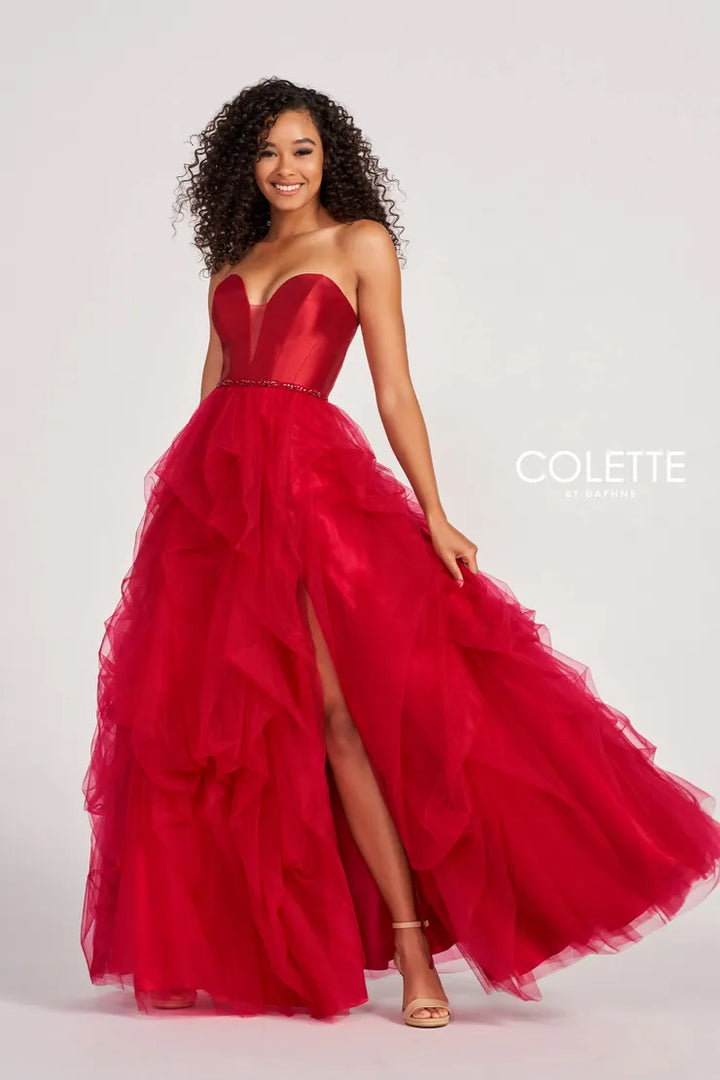 Colette 2023 Scarlett (Red) Sweetheart Ballgown with Slit