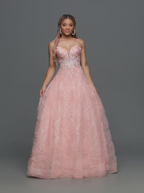 Candice Wang 72347 Pink Corset Style Ballgown Candice Wang 