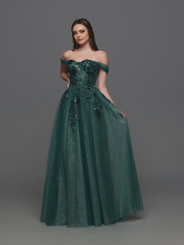 Candice Wang  72316 Emerald Green Tulle Ballgown Candice Wang 