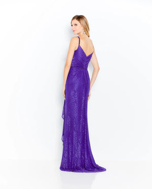 Cameron Blake 120607 Cobalt Novelty Stretch Sheath Dress Cameron Blake 