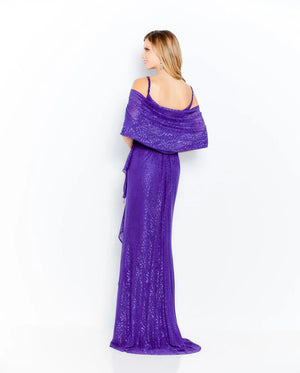 Cameron Blake 120607 Cobalt Novelty Stretch Sheath Dress Cameron Blake 