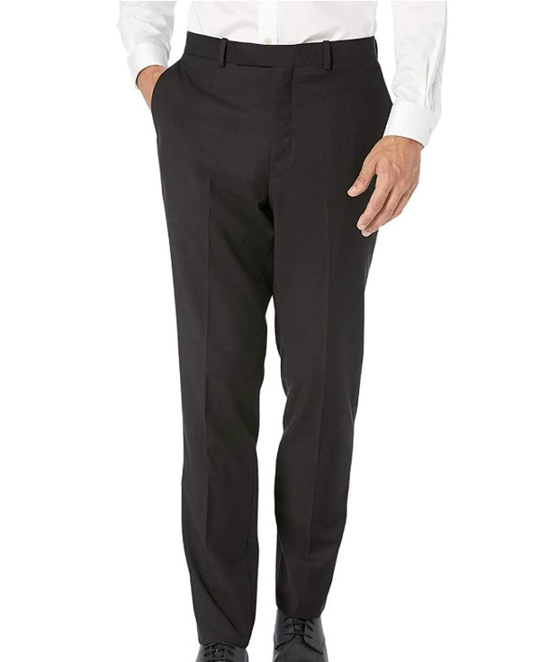 New Caravelli  Black Slim Fit Dress Pants