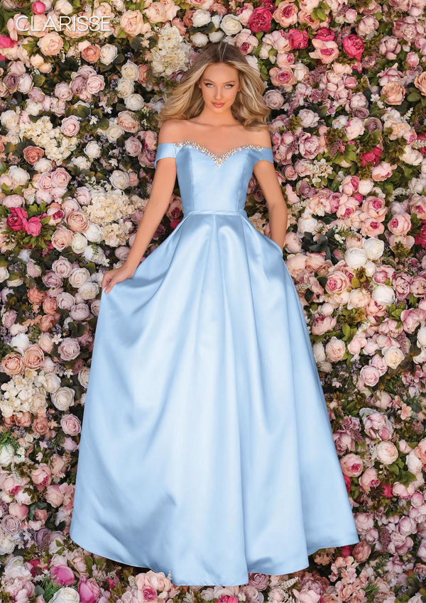 CLARISSE 8057 Off the Shoulder A-Line Dress Clarisse 