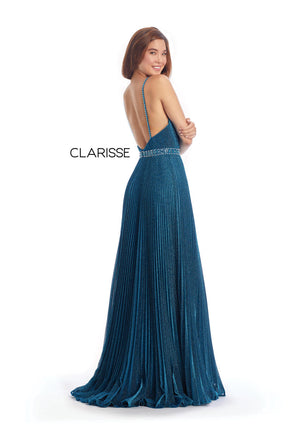 CLARISSE 8029 Pomegranate Shimmer A-Line Dress Clarisse 