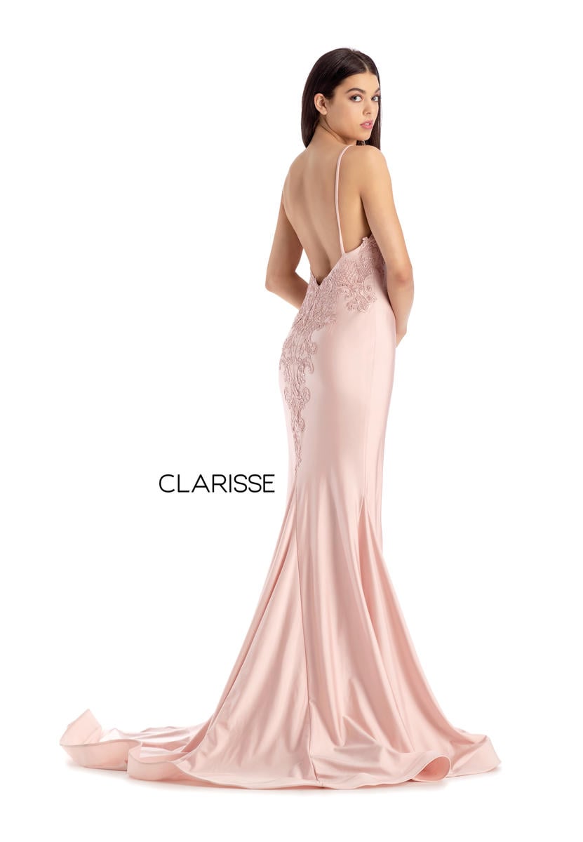 CLARISSE 8207 Blush Fit-n-Flare Dress Formalwear Outlet CLARISSE 8207 Blush Fit-n-Flare Dress Formalwear Outlet