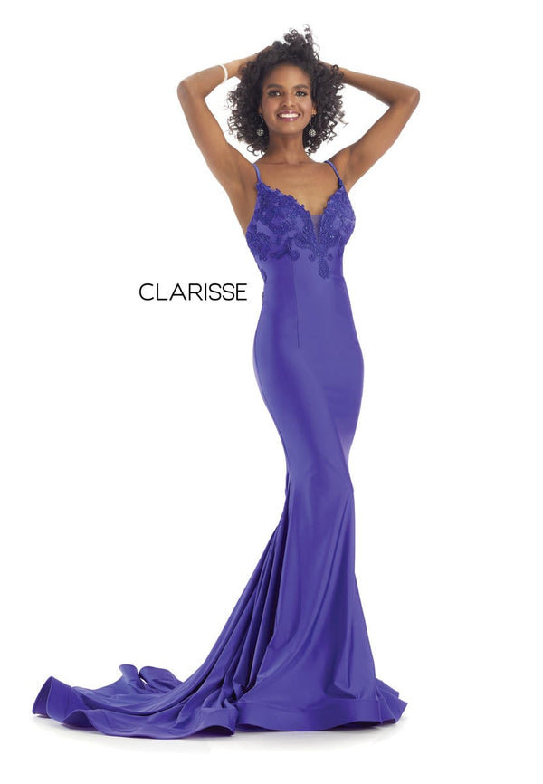 CLARISSE 8207 Blush Fit-n-Flare Dress Clarisse 