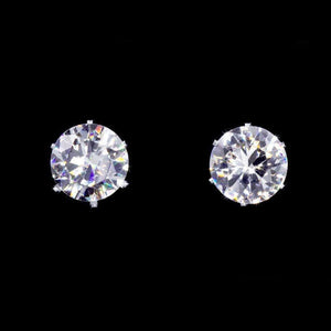 CZ Stud Earrings - Clear Crysta Rhinestone Jewelry Corp 