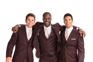 Burgundy Select Slim Fit Suit Jacket & Pants by David Major David Major Select / Giorgio Fiorelli 