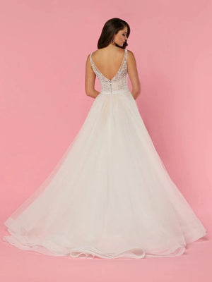 DaVinci Bridal 50440 Beaded Bodice Tulle A-Line Dress DaVinci Bridal 