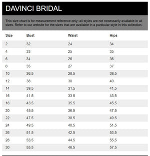 DaVinci Bridal 50440 Beaded Bodice Tulle A-Line Dress DaVinci Bridal 
